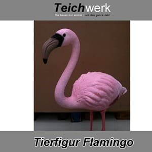 Flamingo Figur als Gartendeko oder Teichfigur
