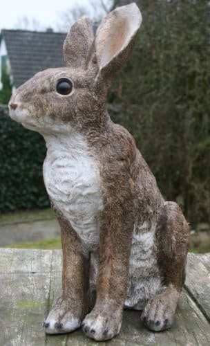 Gartenfigur Hase lebensecht, Osterhase.