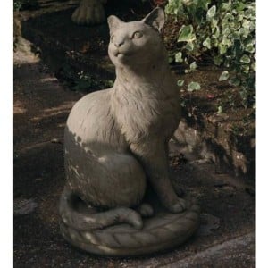 Katzenfigur - Steinguss Katze