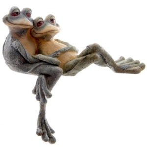 Kantenhocker Froschpaar, kuschelnd