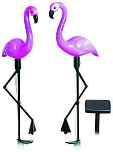 Solarfigur Flamingos, 3-er-Set