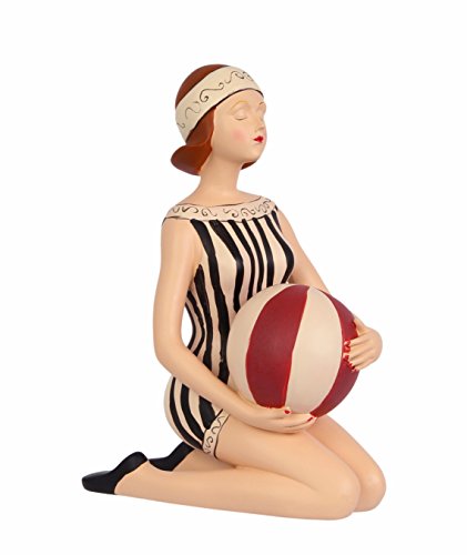 Deko Pinup Girl mit Wasserball