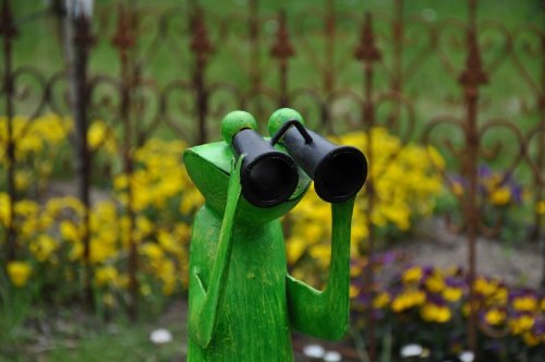 Gartenfigur Frosch, Spanner