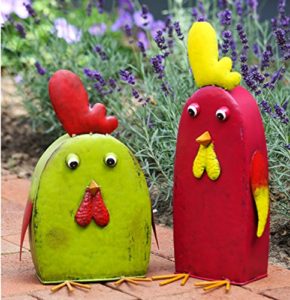 Gartenfigur lustiges Huhn