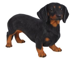Gartenfiguren kaufen: Hundefigur Dackel/Dachshund aus Kunstharz