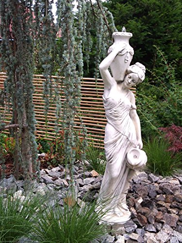 Statue Frau Maia - Gartenfigur aus Steinguss Wasserspiel