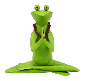 Yoga Figur - Frosch mit Kette - Gartendeko