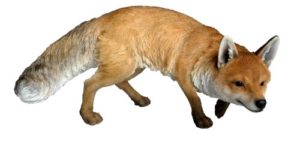 Garten Deko Fuchs auf der Jagt