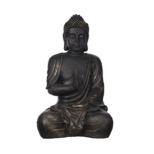 1m Buddha Bronze- oder Steinoptik