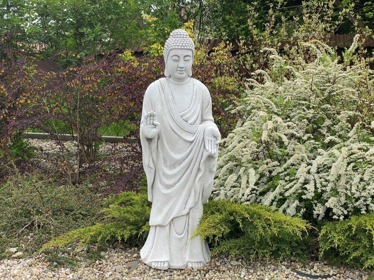 Steinguss Tempelwächter Buddha Mönch