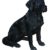 Vivid Arts Labrador Hund, schwarz, Kunstharz Gartendeko