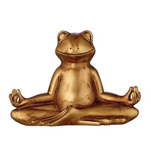Deko Yoga Frosch am Meditieren