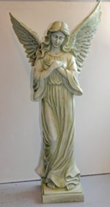 Gartenfigur großer Engel betend