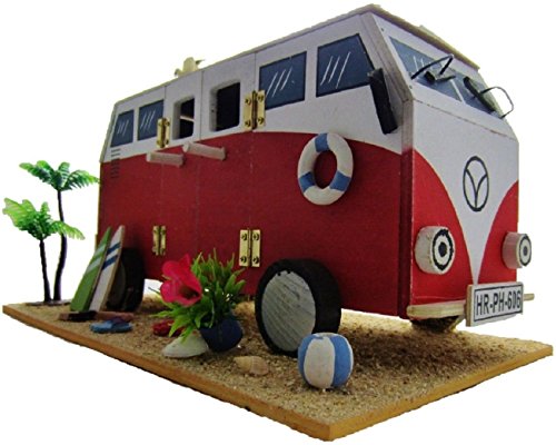 Vogelhaus Handarbeit Hippie-Bus