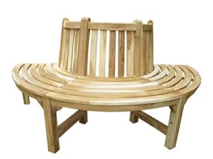 Baumbank aus Teakholz, Gartenbank, ca. 180 cm
