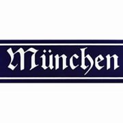 Straßenschild "München" 30x8 cm