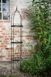 Rankgerüst Obelisk Schwarz, 10mm Volleisen, 2 m hoch