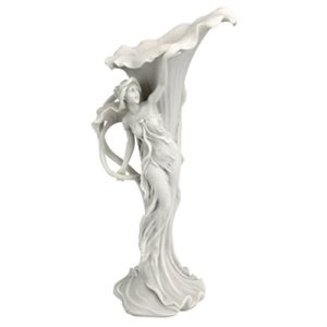 Jugendstil Vase - Calla Jungfrau aus Marmor-Kunstharz