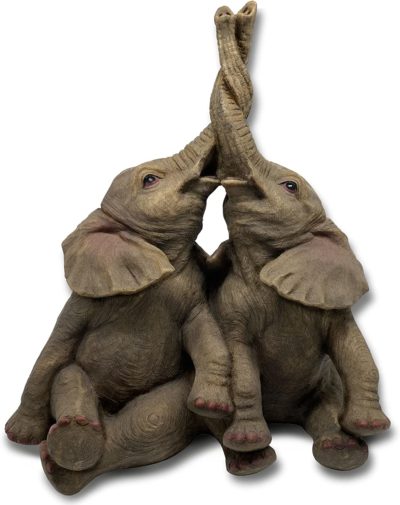 Deko-Elefanten-Paar-liebend