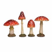Fliegenpilze für den Garten - Dekopilze 4er Set