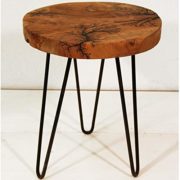 Beistelltisch aus Teakholz - Massivholz Tisch für Garten & Terasse oder Inneraum