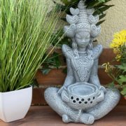 Indische Göttin Sarasvati Shiva Gartenfigur