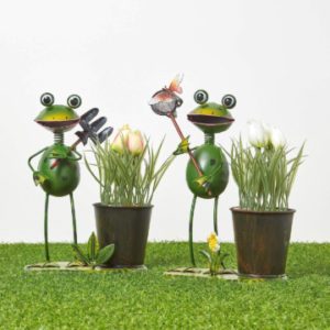 Deko Frösche mit Topf - Top 5 Ideen Frosch Blumentöpfe