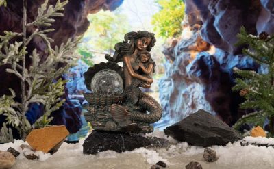 Jugendstil Dekofigur Meerjungfrau mit Muschel Ideen